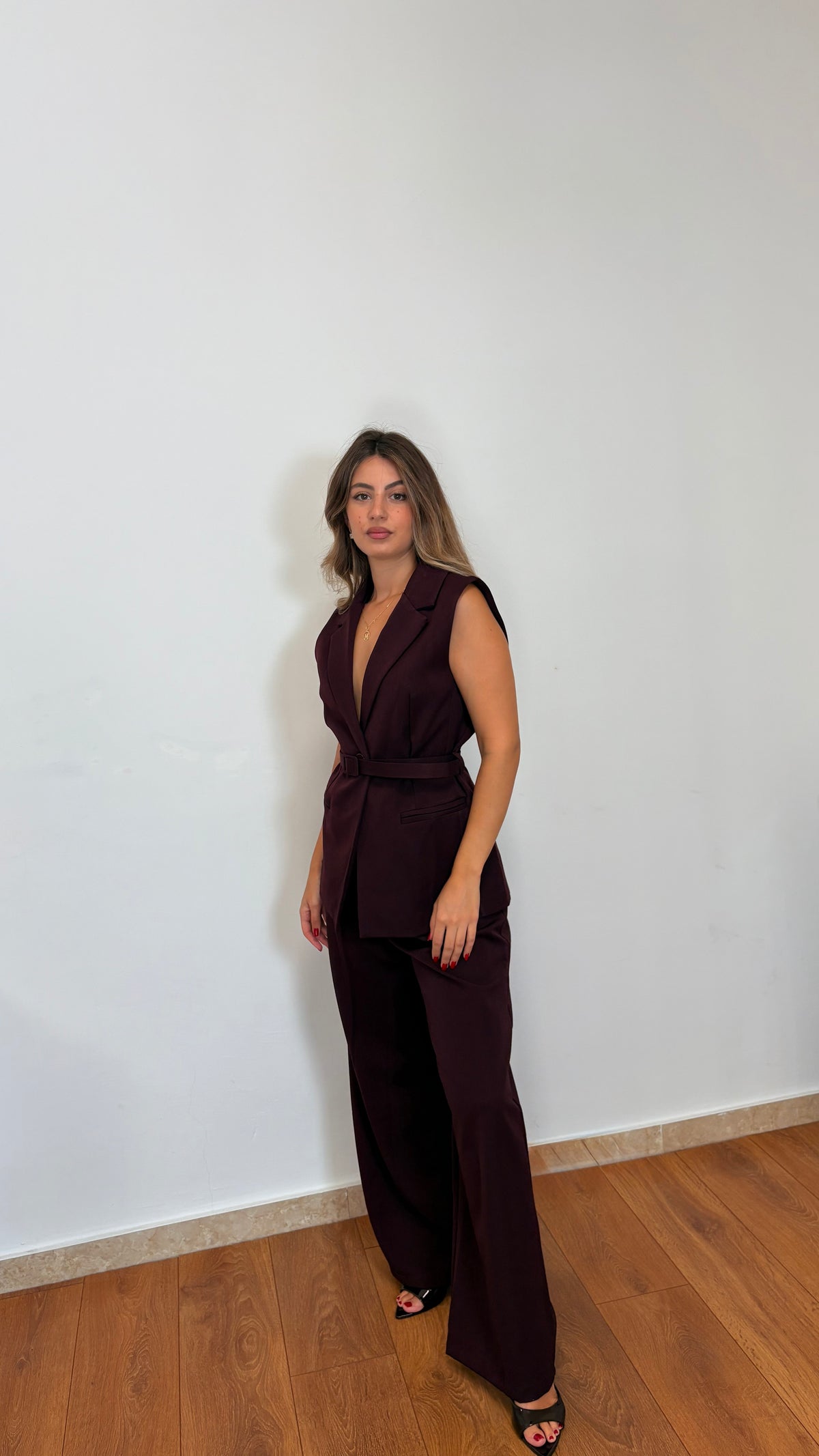 Pantalone Palazzo con cintura