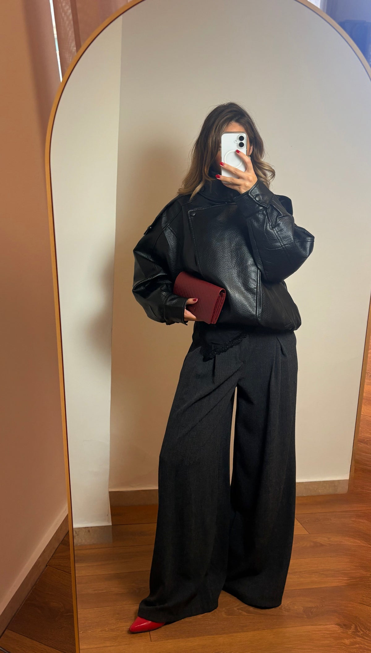 Giacca Oversize Ecopelle