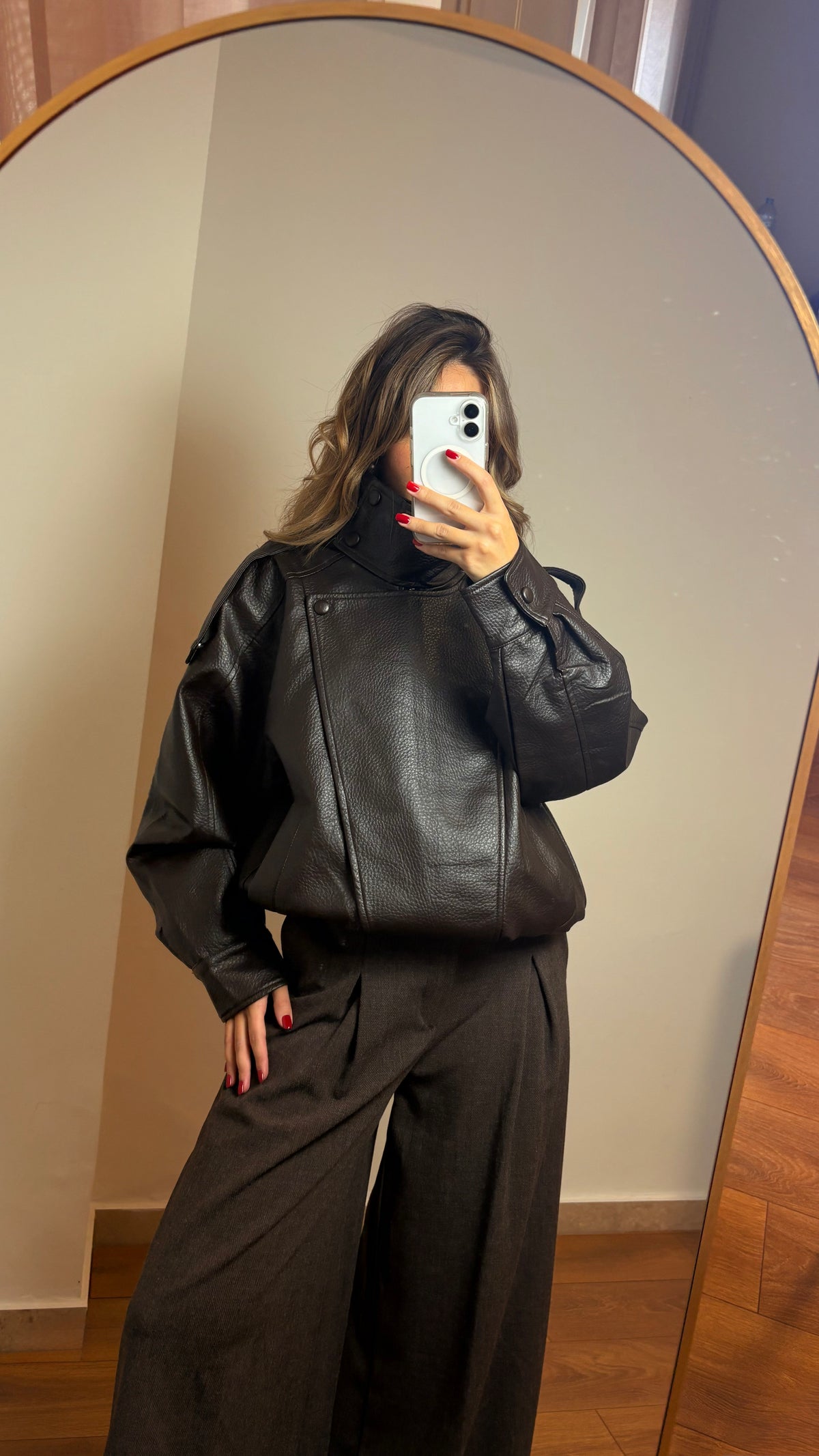Giacca Oversize Ecopelle