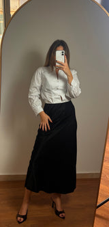 Gonna lunga Satin