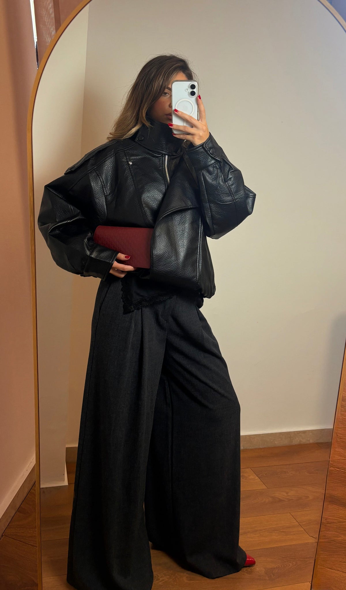 Giacca Oversize Ecopelle