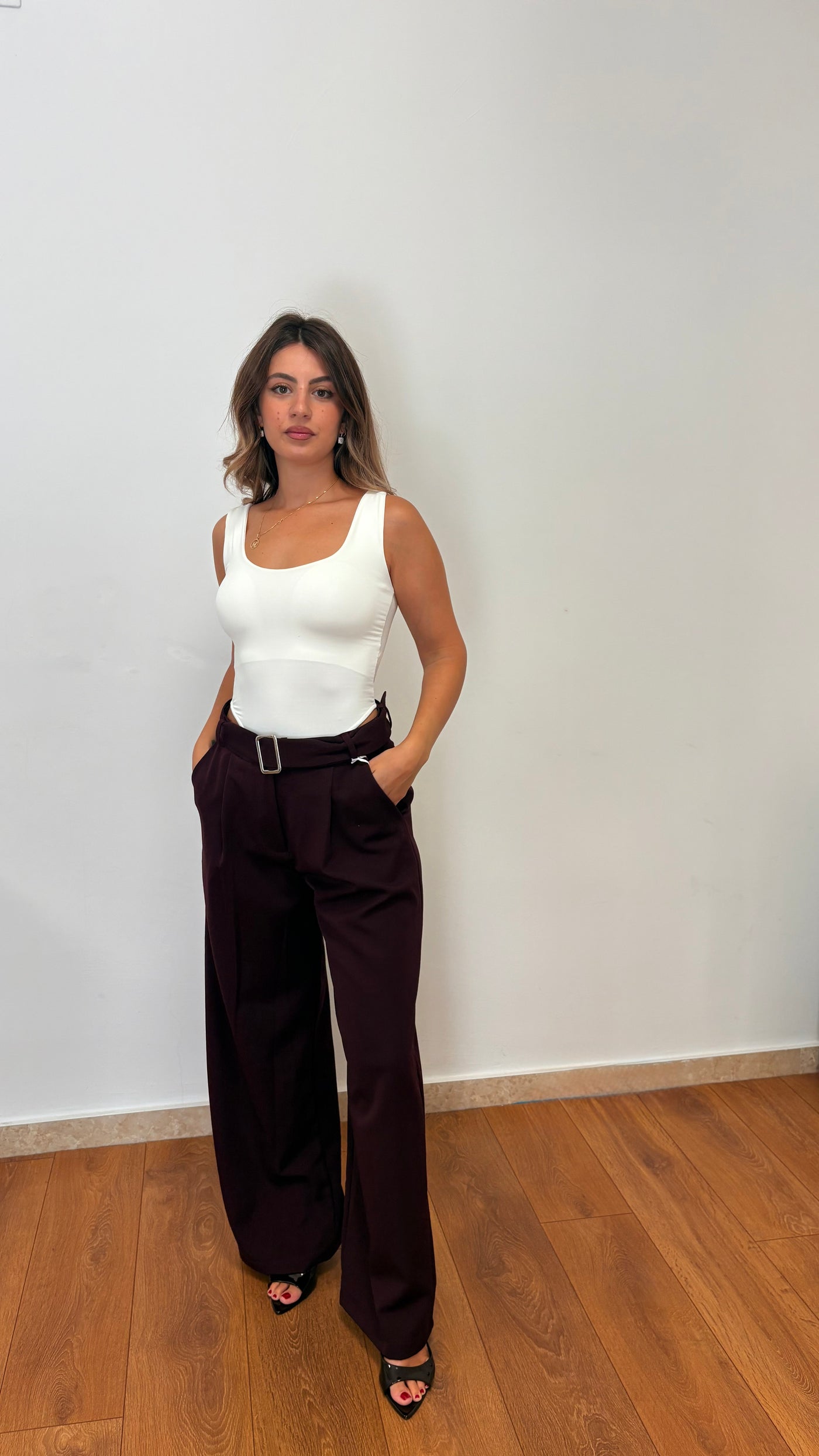 Pantalone Palazzo con cintura