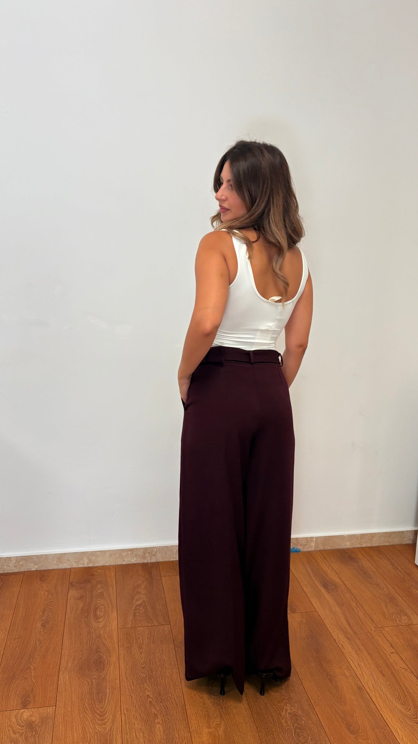 Pantalone Palazzo con cintura