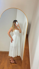 Abito Amalfi in Sangallo Bianco - FLAIR WOMAN