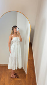 Abito Amalfi in Sangallo Bianco - FLAIR WOMAN