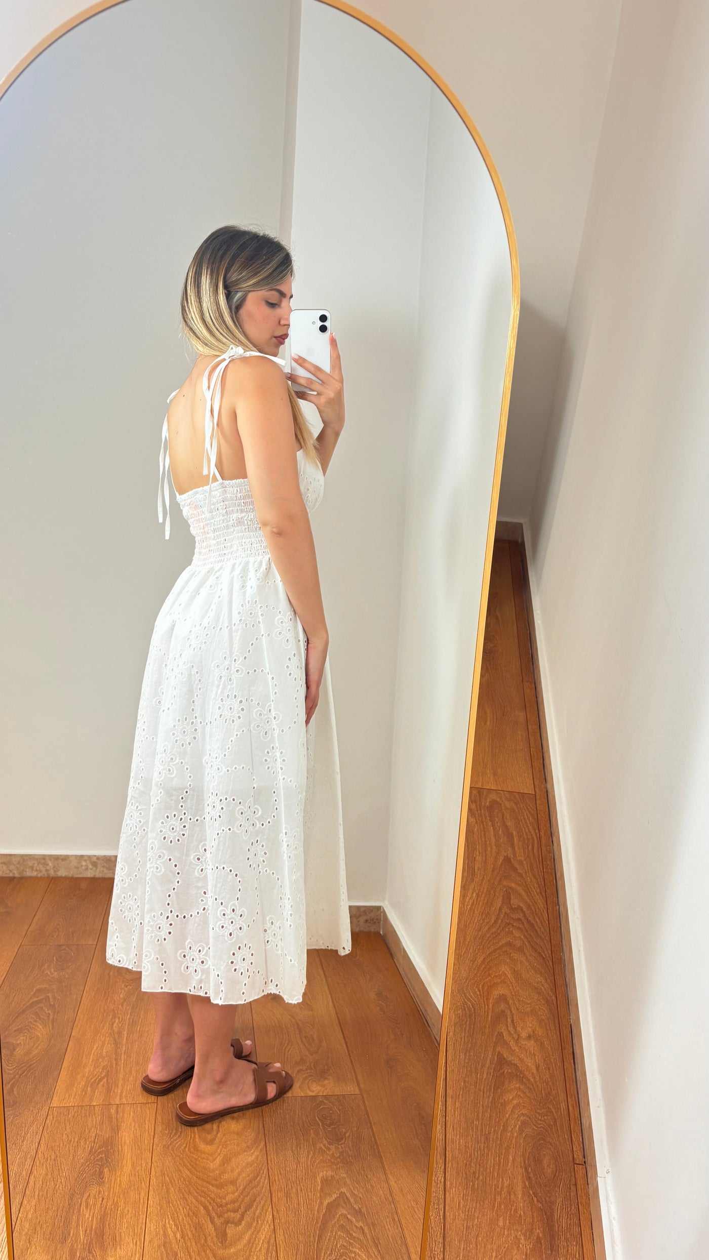Abito Amalfi in Sangallo Bianco - FLAIR WOMAN