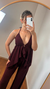 Coordinato Celine Bordeaux - FLAIR WOMAN