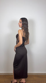 Abito Greta Marrone - FLAIR WOMAN