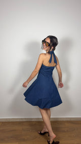 Abito in Denim Blu - FLAIR WOMAN
